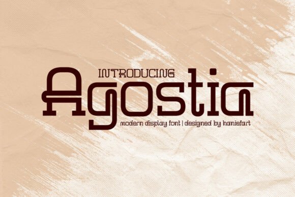 Agostia: A Strategic Choice for Modern Typography