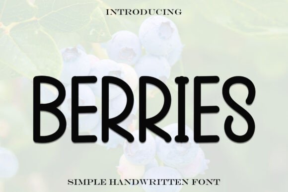 Berries: A Playful Font for Creative and Approachable Designs