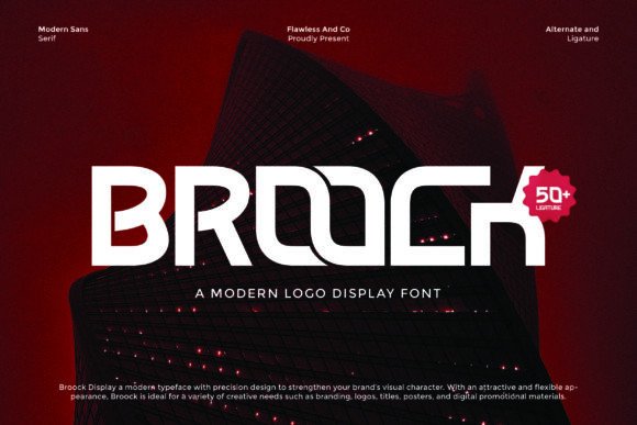 Broock: A Modern Logo Font That Makes Your Brand Stand Out