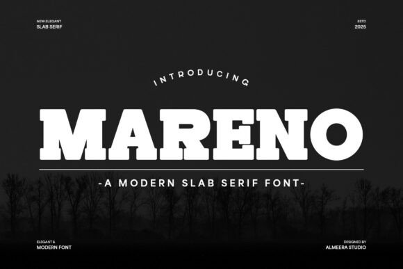 Discover Mareno: The Bold Slab Serif Font That Commands Attention