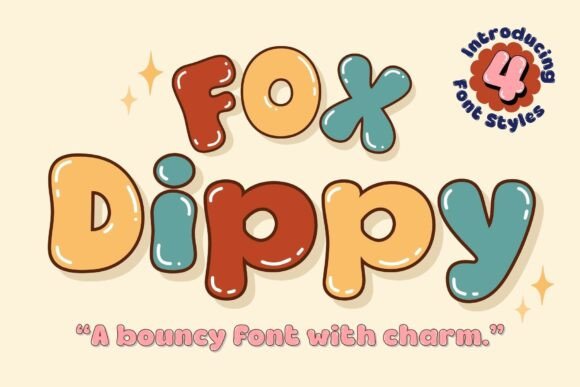 Fox Dippy: A Bouncy Font with Charm