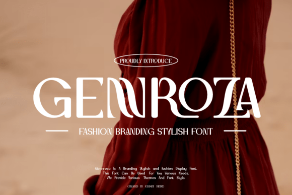Gennroza: A Modern Display Font for Fashion and Luxury Branding