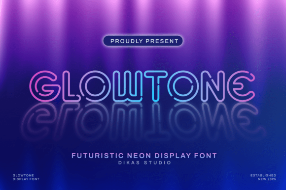 Glowtone: A Bold Neon-Inspired Typeface for High-Energy Design Projects