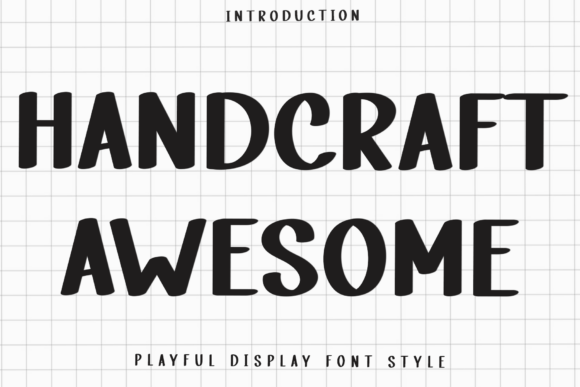 Handcraft Awesome: A Versatile Font for Creative Design Projects