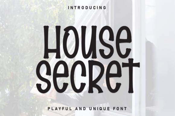 House Secret: A Clean, Approachable Display Font for Modern Design Needs