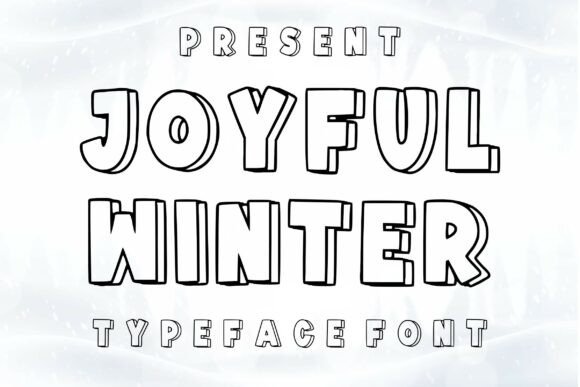 Joyful Winter: A Festive Typeface for Seasonal Creativity