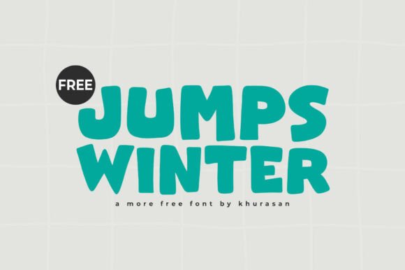 Jumps Winter: A Cute Display Font for Creative Projects