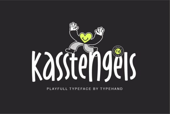 Kasstengels: A Playful Typeface for Creative Typography