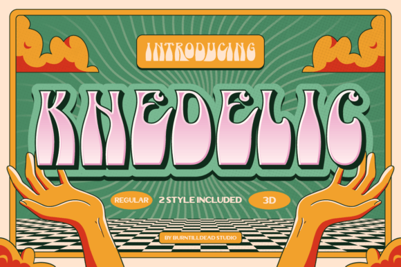 Khedelic: The Retro-Futuristic Font Redefining Groovy Typography