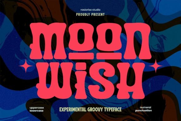 Moonwish: A Bold Return to Psychedelic Typography for Modern Designers