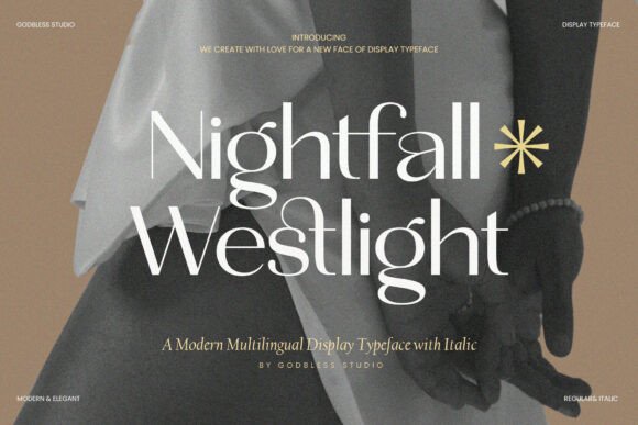 Nightfallwestlight Regular: A Modern Sans Display Typeface for Impactful Design