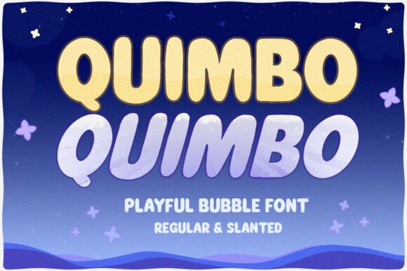 Quimbo: A Playful Bubble Font for Joyful Design Projects