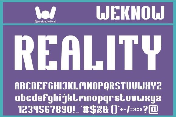 Reality: A Bold Typeface Redefining Modern Design