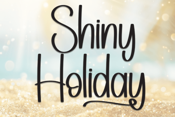 Shiny Holiday: A Strategic Typography Choice for Modern Design Projects