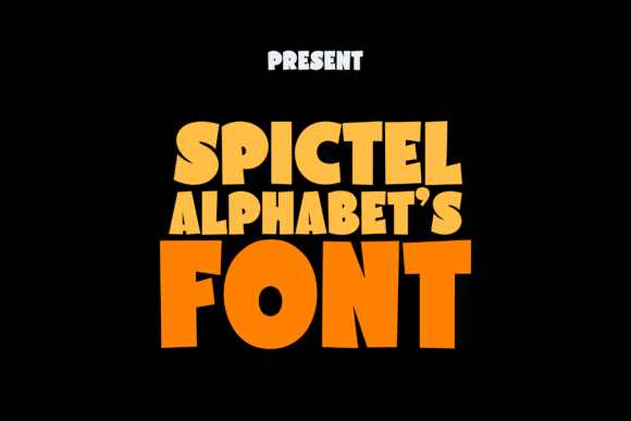 Spictel Alphabet: A Joyful Display Font for Creative Projects