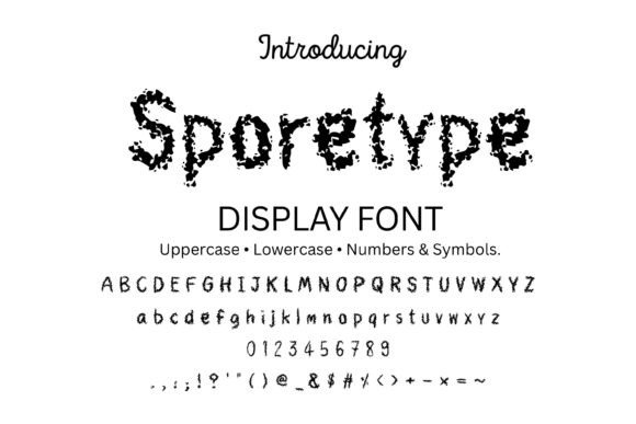 Sporetype: The Gritty Display Font for Bold, Edgy Designs
