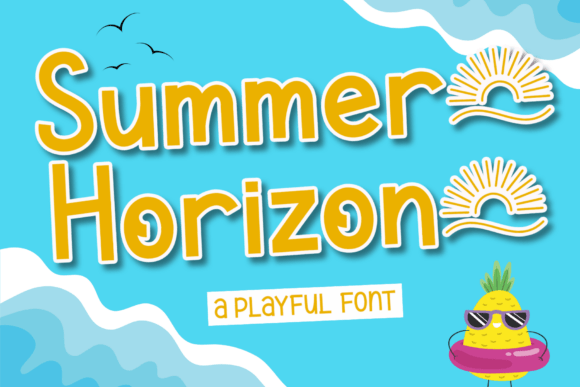 Summer Horizon: A Playful Typeface for Warm-Weather Designs