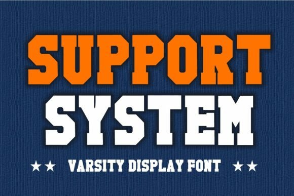 Support System: A Bold Font for Dynamic Design Projects
