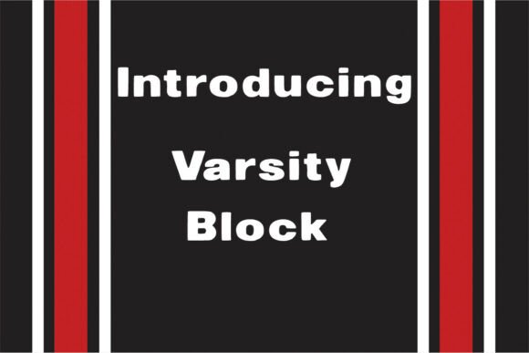 Versatile Varsity Block Font for Creative Projects