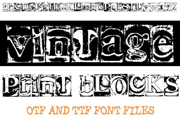 Vintage Print Blacks: Timeless Typography for Modern Designs
